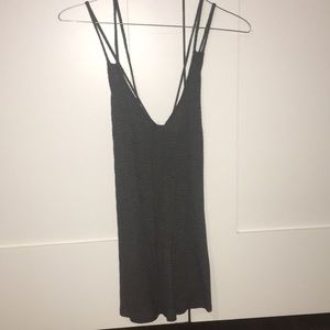 Grey urban outfitters cross cross back tank top